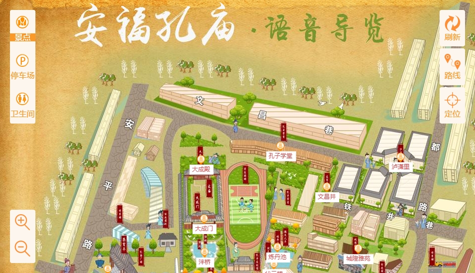 郾城手绘地图：智慧景区智能化服务的延伸